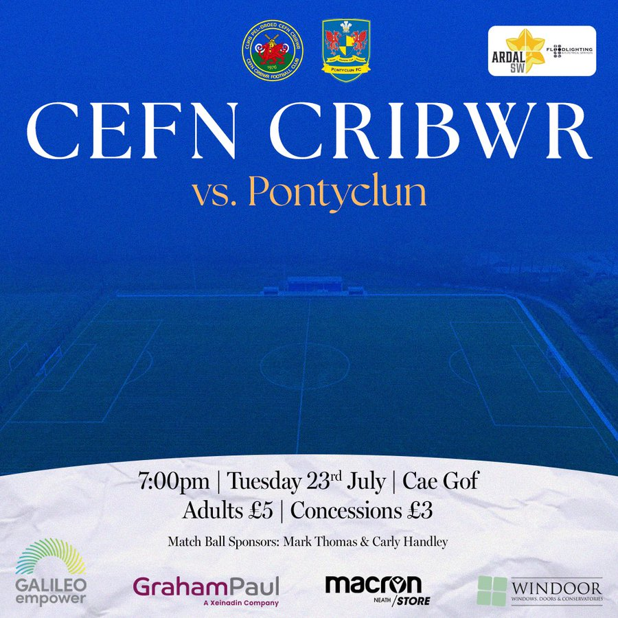 Match Day 1 – 2024/25 – Ardal Southern