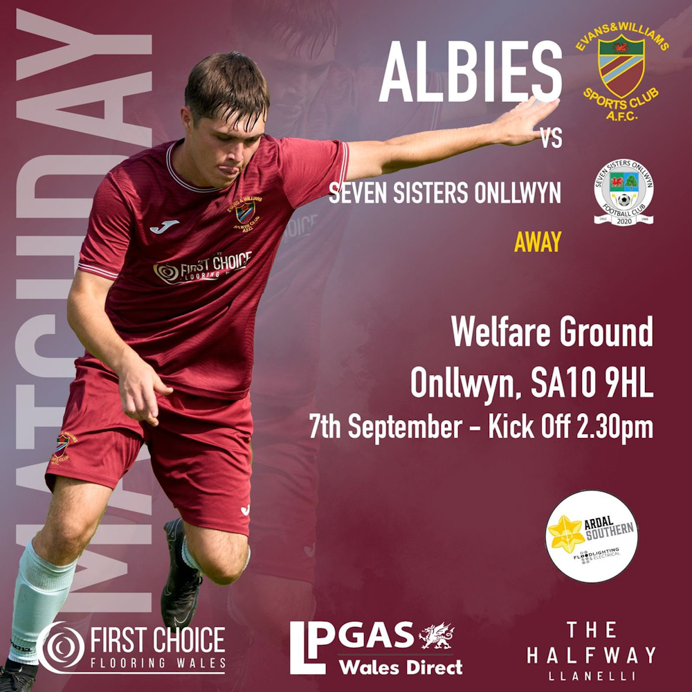 Image: Evans & Williams v Seven Sisters Onllwyn, 7th Sept. 2024