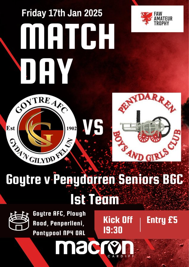 Image: Goytre v Penydarren BGC FAW Trophy 250117