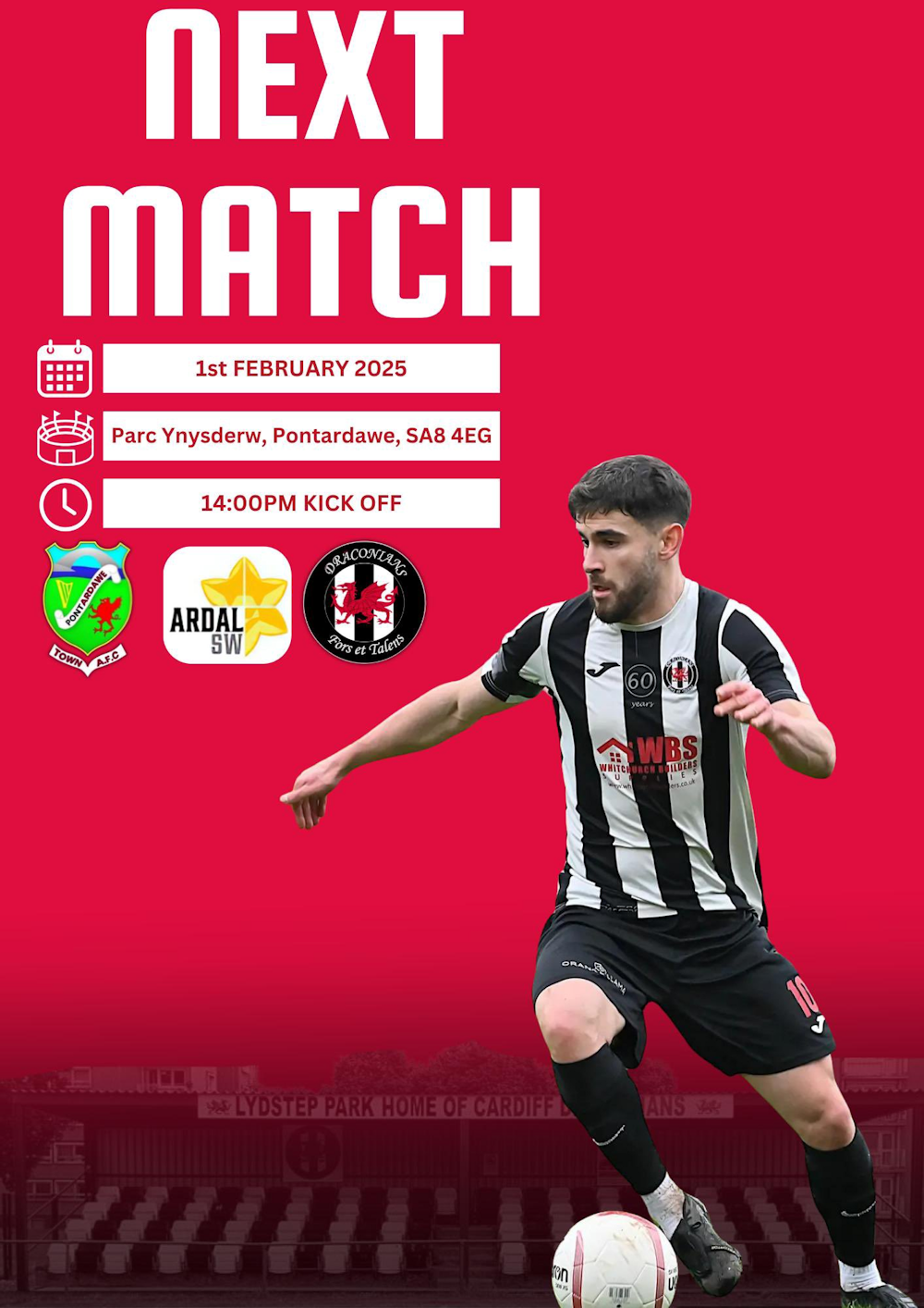 Image: Pontardawe Town v Cardiff Draconians 01-02-2025