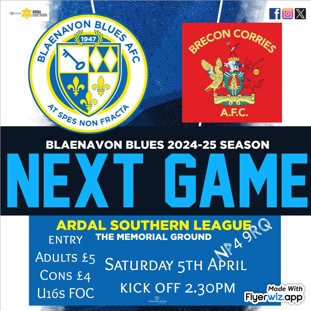 Image: Blaenavon Blues v brecon Corries 05-04-2025